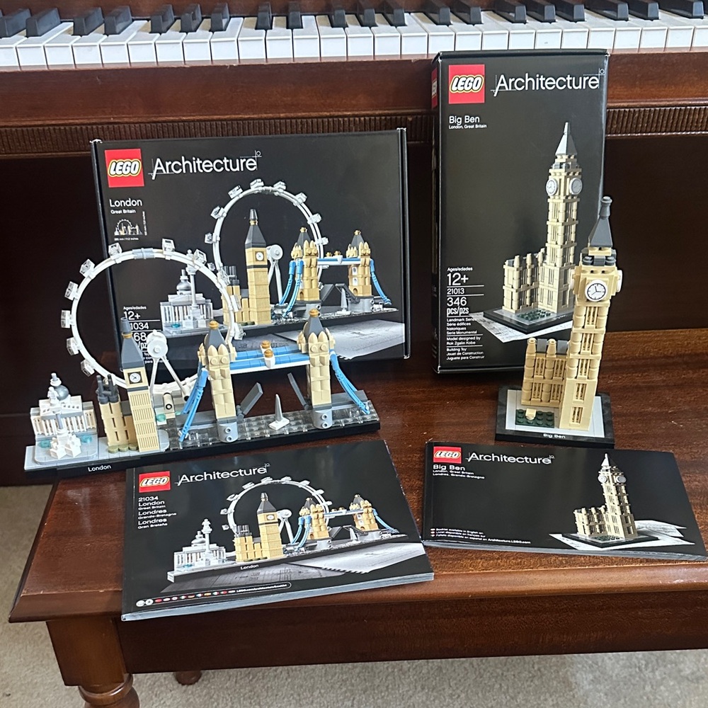 LEGO Architecture London and Big Ben LEGO sets #21034 and #21013